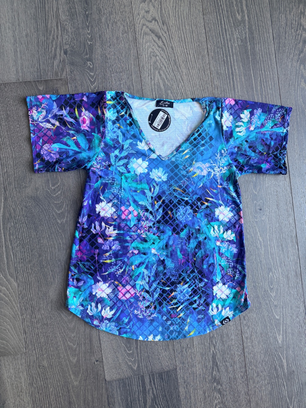 Exotica Mermaid Mafia Basketball Bball Mesh V-Neck Boyfriend Tee